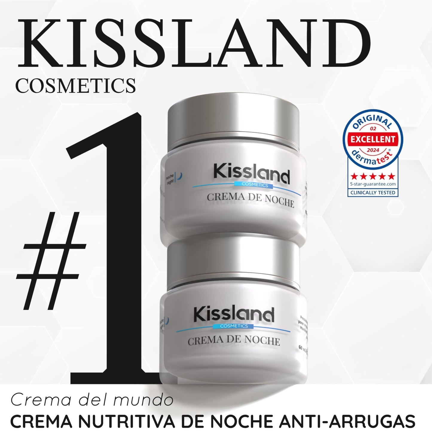 Crema de Noche con Ácido Hialurónico Puro + Pantenol (Provitamina B5) 50 ml