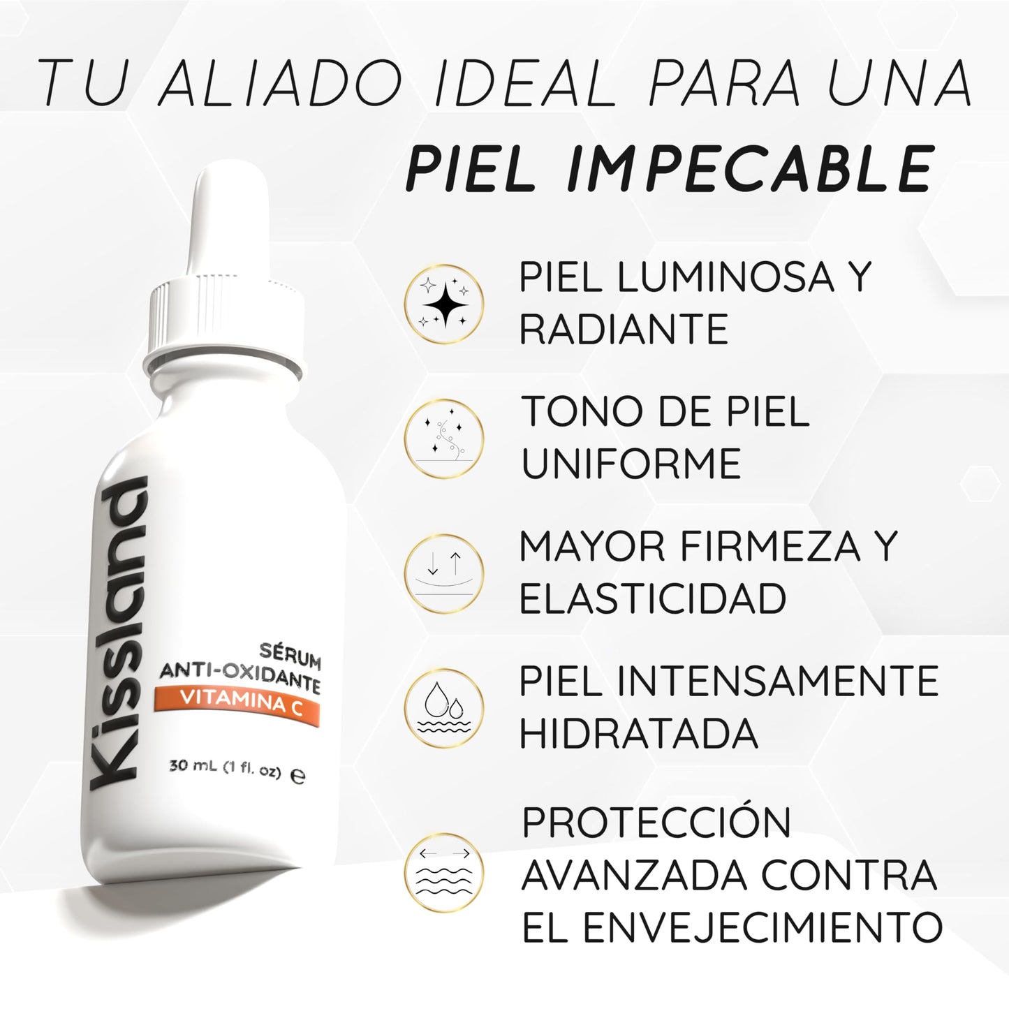 Pack Regalo Serum Contorno de Ojos 60 ml + Serum Facial Antioxidante Vitamina C 30 ml + Balsamo Labial y Crema de Manos de Regalo