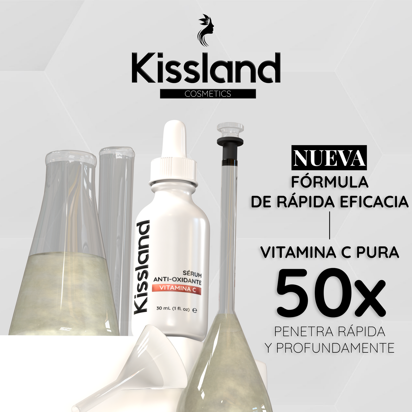 Sérum Facial Antioxidante con Vitamina C, Vitamina E 30 ml