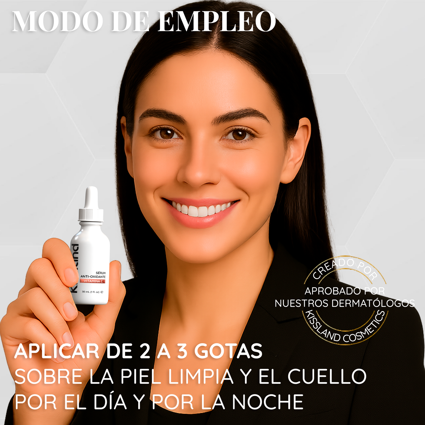 Sérum Facial Antioxidante con Vitamina C, Vitamina E 30 ml