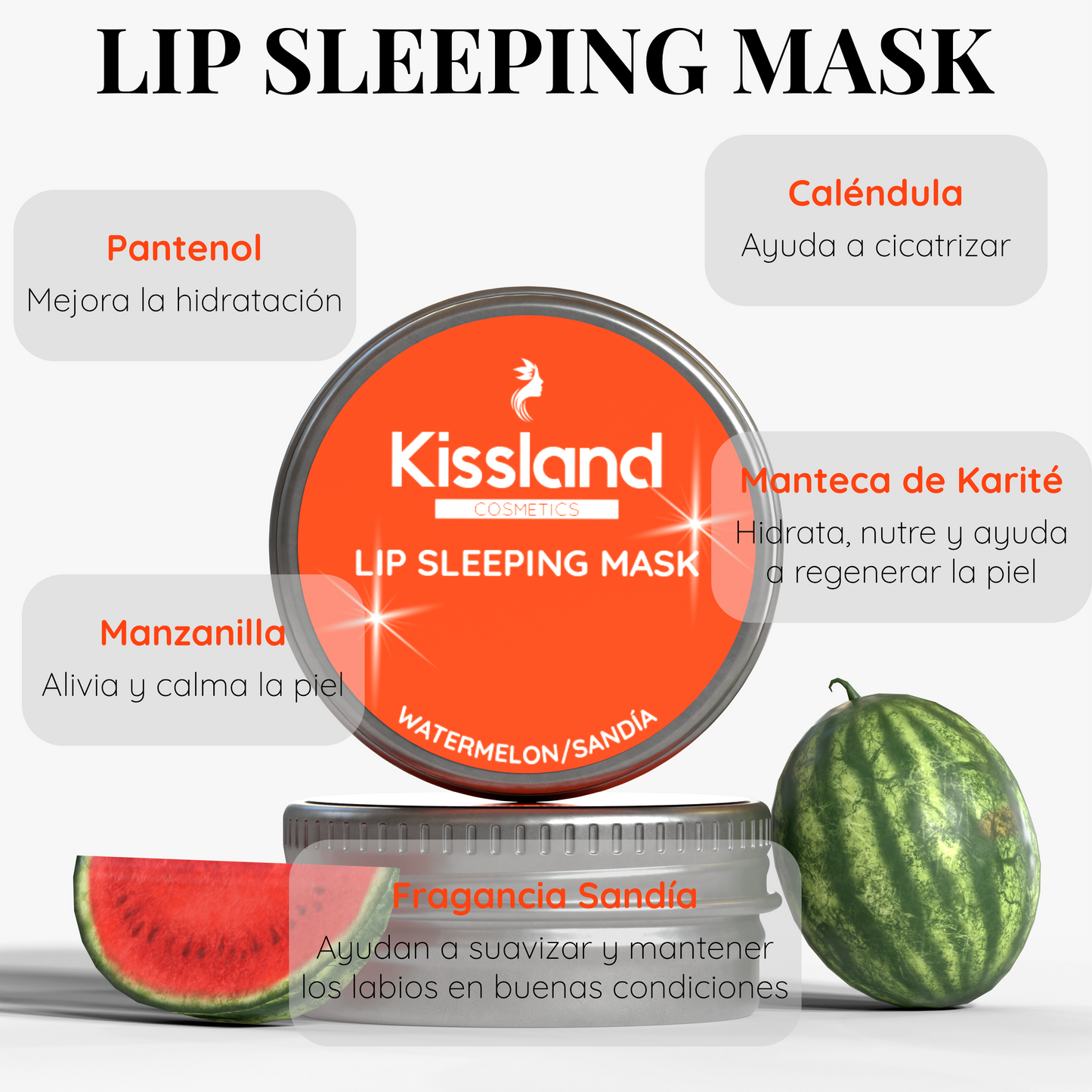 Lip Sleeping Mask Reparador Labial Sabor SandĂa 15g