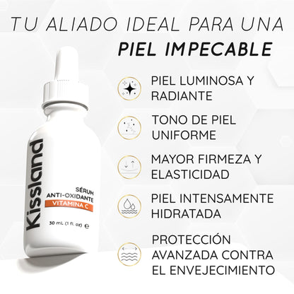 Pack Regalo Serum Contorno de Ojos 60 ml + Serum Facial Antioxidante Vitamina C 30 ml + Balsamo Labial y Crema de Manos de Regalo