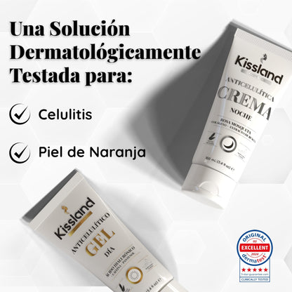 Pack Crema Anticelulitica de Día y Crema Anticelulitica de Noche para Reducir la Celulitis de Piernas y Gluteos 100 ml