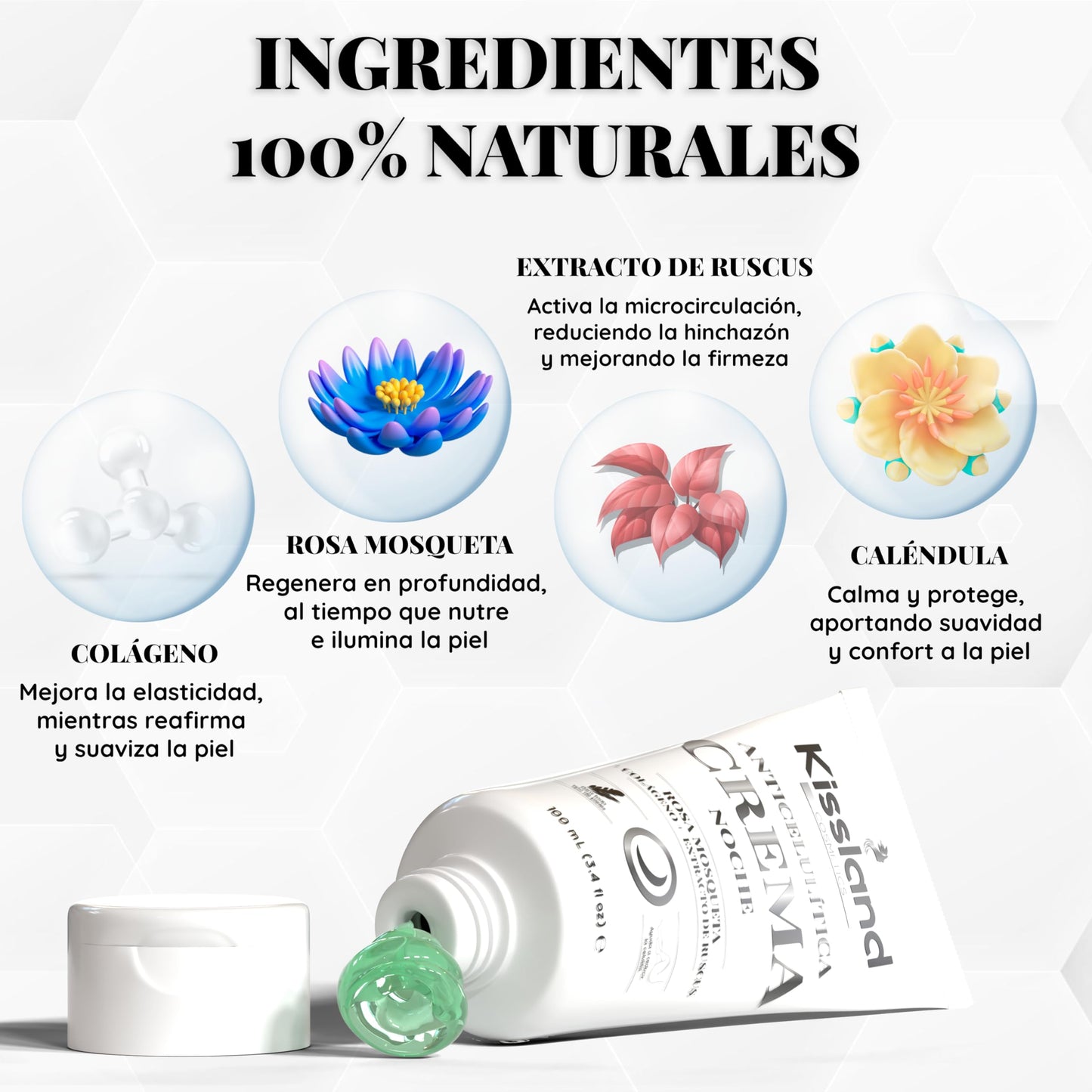 Crema Anticelulitica de Noche para Reducir Celulitis de Piernas y Gluteos 100 ml