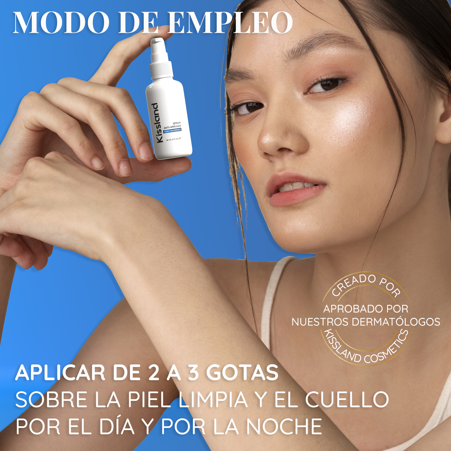 Serum Facial Antiarrugas con Ácido Hialurónico Puro, Aloe Vera y Astrágalo 60 ml