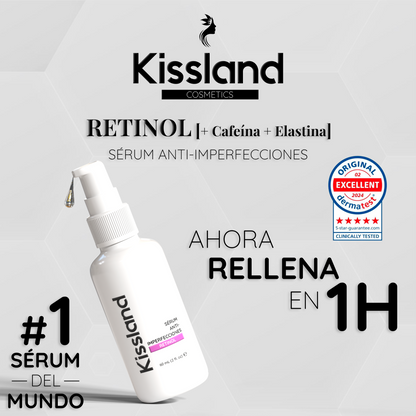 Serum Retinol Puro para la Cara, Cafeína y Elastina 60 ml