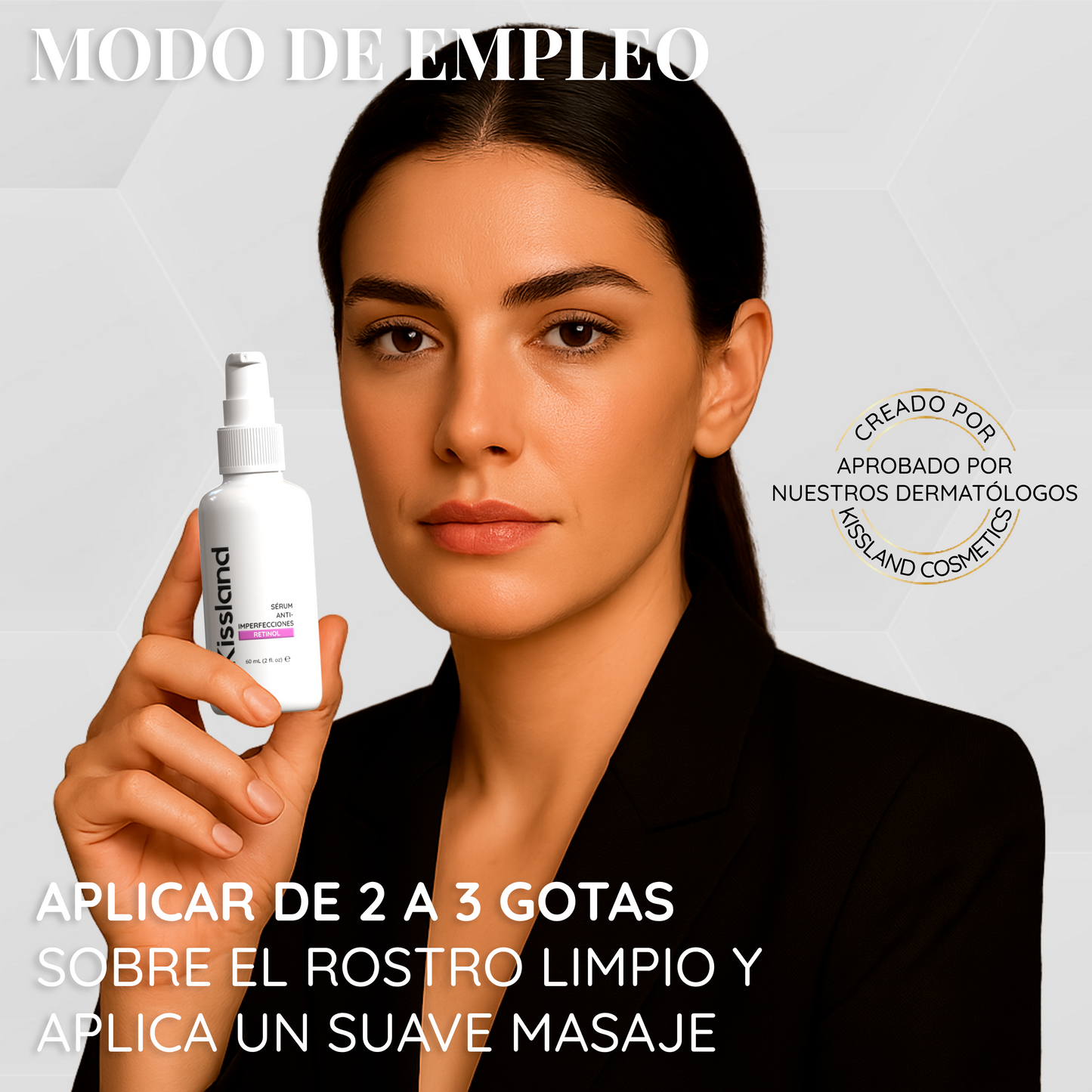 Serum Retinol Puro para la Cara, Cafeína y Elastina 60 ml