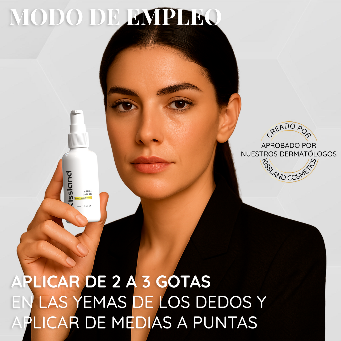 Serum Capilar con Ácido Hialurónico, Aceite de Jojoba y Pantenol (Provitamina B5) 60 ml