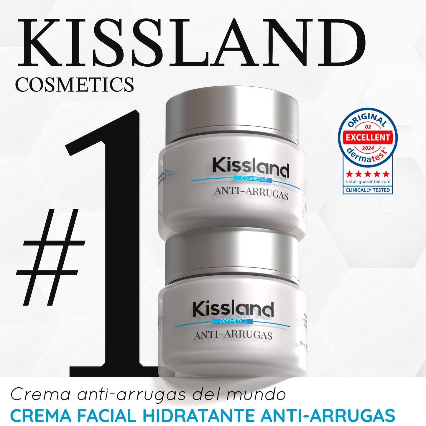 Crema Antiarrugas con Ácido Hialurónico Puro + Elastina + Astrágalo 50 ml