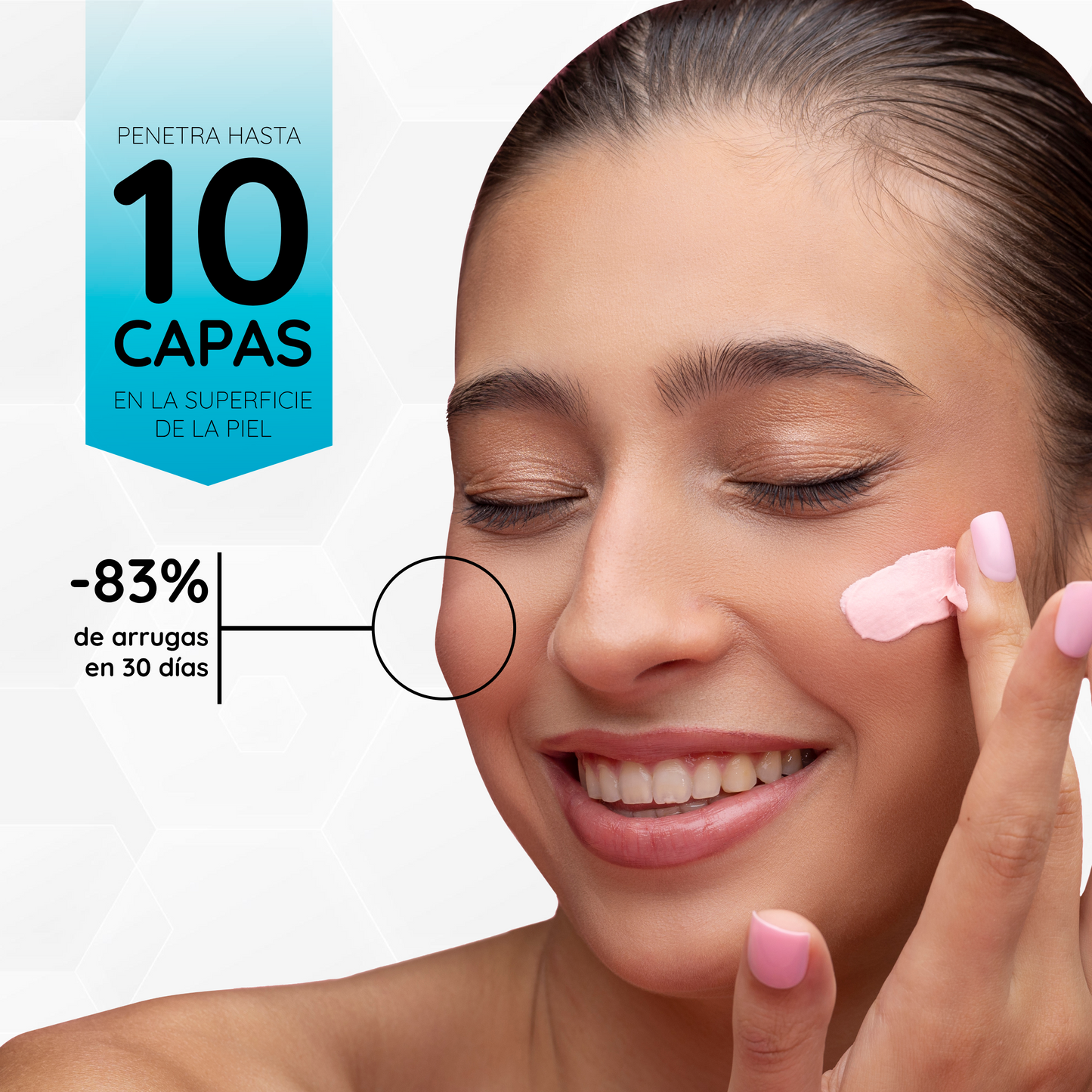 Crema Antiarrugas con Ácido Hialurónico Puro + Elastina + Astrágalo 50 ml